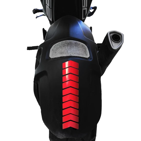 Ok Tasarımlı Bayrak Kırmızı Çamurluk Kask Sticker Çınar Extreme ürün görseli 1