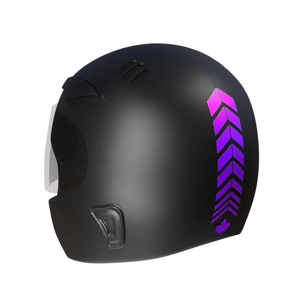 2 Adet Sport Kask, Araba Ayna Patlıcan Moru Kask Sticker Çınar Extreme ürün görseli 1