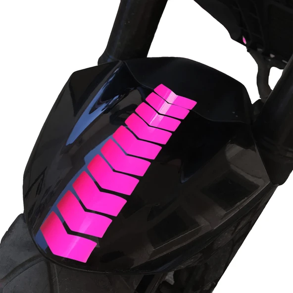 Ok Tasarımlı Gül Pembesi Çamurluk Kask Sticker Çınar Extreme ürün görseli 1