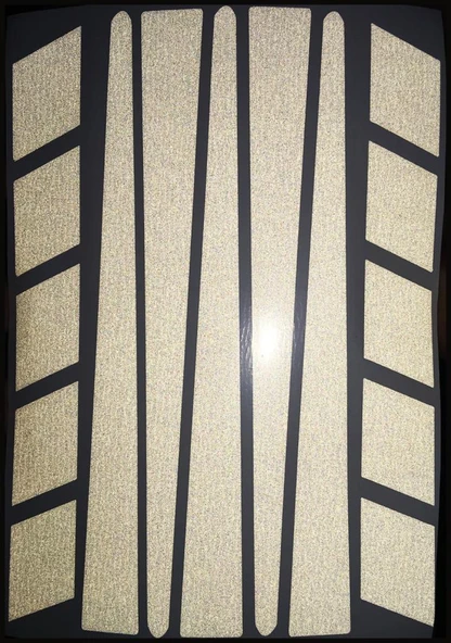 Şerit Şeklinde Reflektif Beyaz Sticker Çınar Extreme - Resim 2