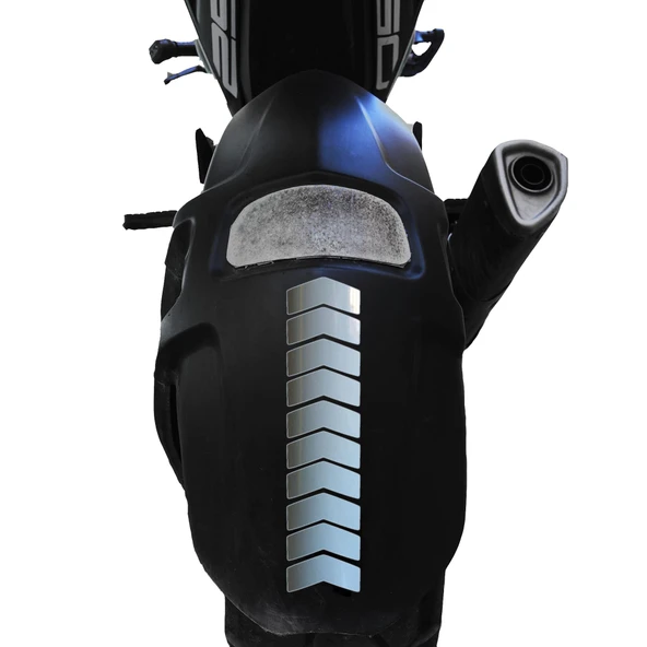 Ok Tasarımlı Taş Grisi Çamurluk Kask Sticker Çınar Extreme ürün görseli 1