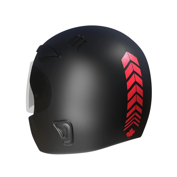2 Adet Sport Kask, Araba Ayna Reflektif Kırmızı Kask Sticker Çınar Extreme ürün görseli 1