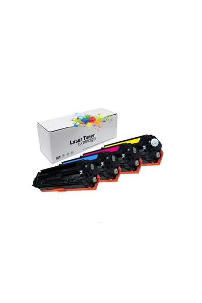 Hp 203a-cf540a-41a-42a-43a|hp Color Laserjet Pro M254nw-t6b59a-m254dw-t6b60a Cmyk Muadil Toner Seti ürün görseli 1