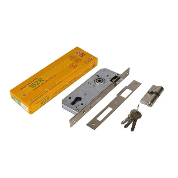 Kale 152R 35mm Dilli Barelli Daire Kilit Nikel ürün görseli 1