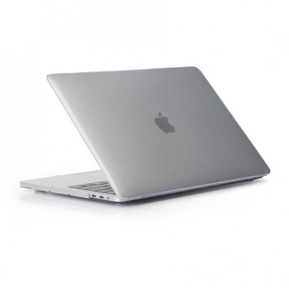 Macbook 13.3 New Pro A1706/A1708/A1989 Şeffaf Sert Koruma Kapağı Hava Kanallı Msofty ürün görseli 1