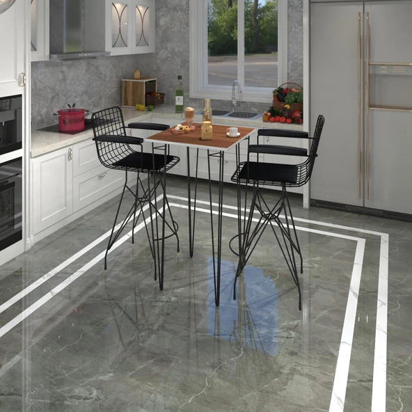 Knsz masa sandalye takımı hem105zengin cvzsyh 070*070 2 sandalye syhsyh kolçaklı ürün görseli 1
