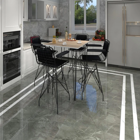 Knsz masa sandalye takımı hem105zengin crdsyh 080*080 4 sandalye syhsyh kolçaklı sırt minderli ürün görseli 1