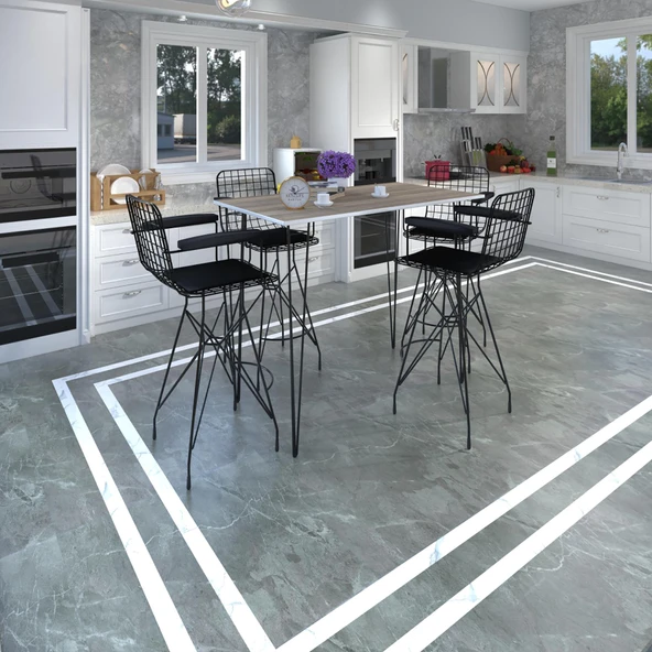 Knsz masa sandalye takımı hem105zengin crdsyh 100*070 4 sandalye syhsyh kolçaklı ürün görseli 1