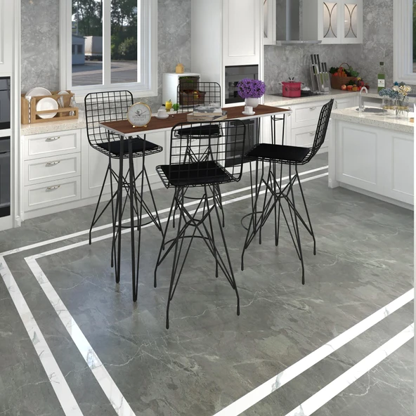 Knsz masa sandalye takımı hem105zengin cvzsyh 140*040 4 sandalye syhsyh ürün görseli 1
