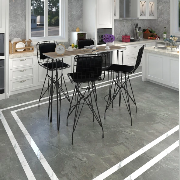 Knsz masa sandalye takımı hem105zengin crdsyh 140*040 4 sandalye syhsyh sırt minderli ürün görseli 1