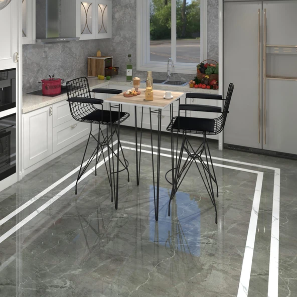Knsz masa sandalye takımı hem105zengin crdsyh 060*060 2 sandalye syhsyh kolçaklı ürün görseli 1
