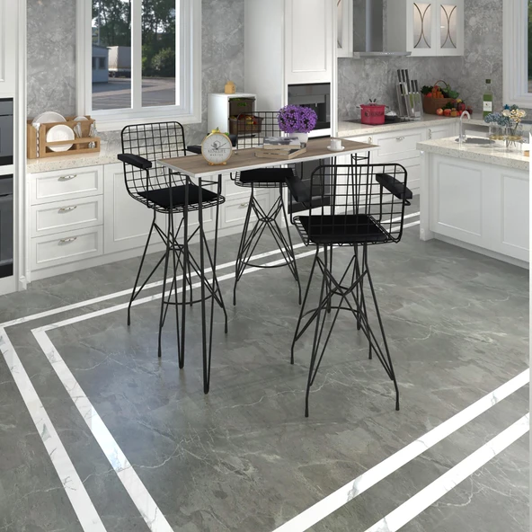Knsz masa sandalye takımı hem105zengin crdsyh 140*040 3 sandalye syhsyh kolçaklı ürün görseli 1