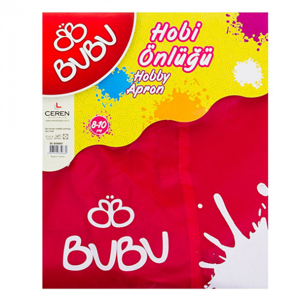 Bu-Bu Boyama Önlüğü 8-10 Yaş Su Geçirmez BUBU00007 ürün görseli 1