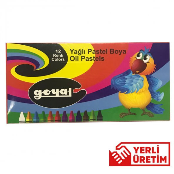 Goyal Pastel Boya Karton 12 Renk Yuvarlak PTL-102 ürün görseli 1