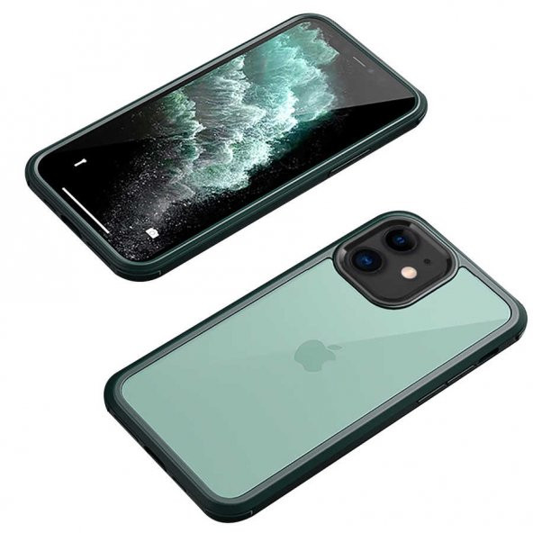 Apple iPhone 12 Kılıf Ön Arka Tam Kapatan 360 Tam Koruma Lüx Kapak ürün görseli 1