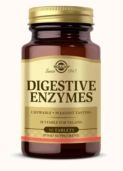 Solgar Digestive Enzymes 50 Tablet - Resim 2
