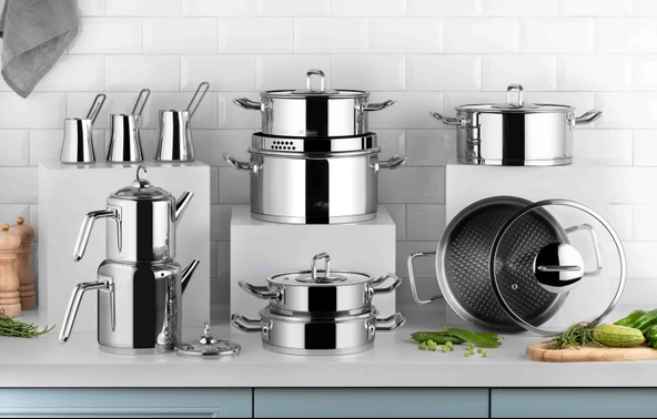 Aryıldız Vento Prestige 20 Parça Ideal Çeyiz Tencere Set Ar208663 ürün görseli 1