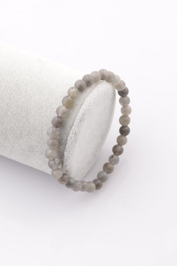 Labradorit Doğal Taş Bileklik 6 mm Küre Kesim ürün görseli 1