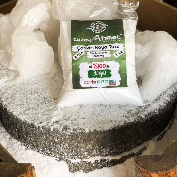4 Kg Taş Değirmende Öğütülmüş Kristal Çankırı Kaya Tuzu ürün görseli 1