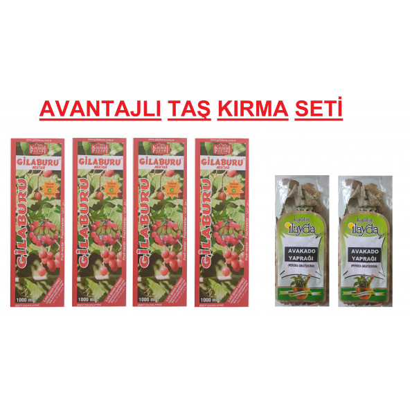 Kayseri Pazarı Gilaburu Suyu 4x1LT Avakado Yaprağı 2 Paket Avantajlı Set ürün görseli 1