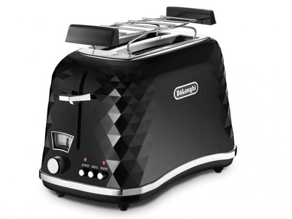 Delonghi CTJ2103 BK FRONT Bianco Ekmek Kızartma Makinesi Siyah ürün görseli 1