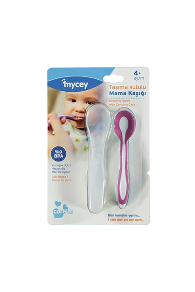 Mycey Taşıma Kutulu Mama Kaşığı ürün görseli 1