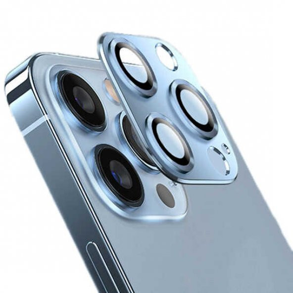 Apple iPhone 13 Pro CL-03 Kamera Lens Koruyucu Metal Cam Koruma ürün görseli 1