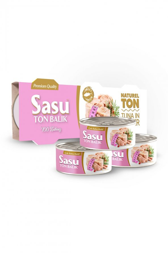 Sasu Light Suda Ton Balığı 3x80G Bütün Dilim ürün görseli 1