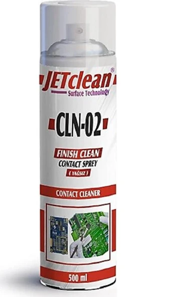 CLN-02 YAĞSIZ TEMİZLEYİCİ KONTAKT SPREY 500 ML ürün görseli 1