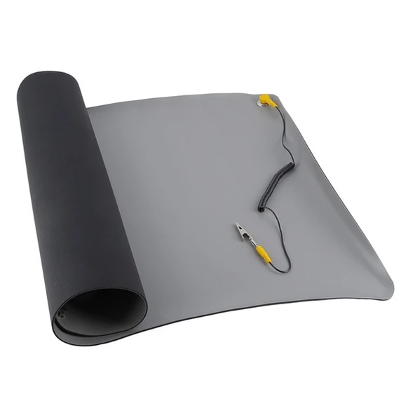 ANTİSTATİK MAT MASA ÖRTÜSÜ 70 CM X 50 CM 0.2 MM KROKODİLLİ ürün görseli 1