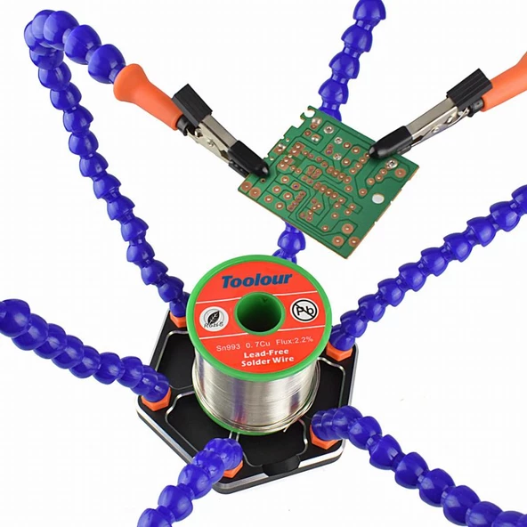 6 ADET ESNEK PCB TUTUCULU LEHİMLEME İSTASYONU ürün görseli 1