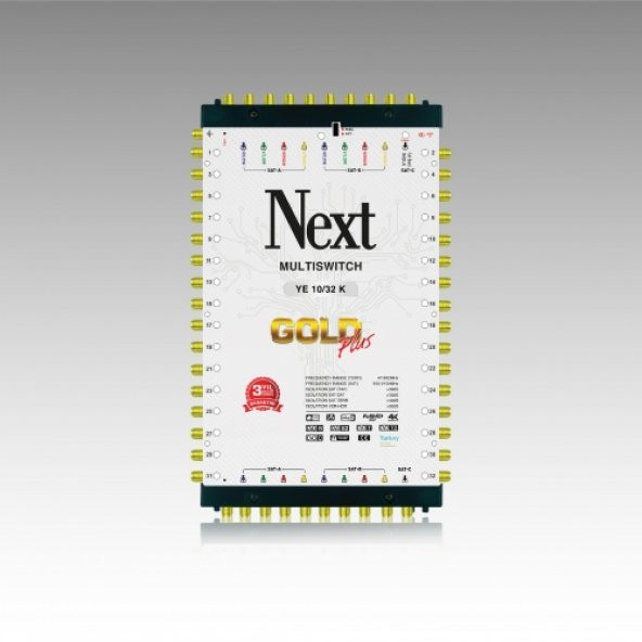 Next 10/32 Sonlu Gold Plus Multiswitch Uydu Santrali ürün görseli 1