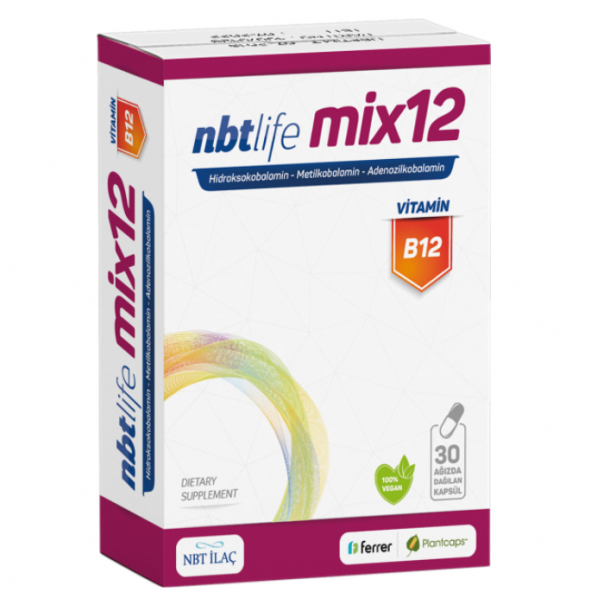 Nbt Life Mix12 B12 Ağızda Dağılan 30 Kapsül ürün görseli 1