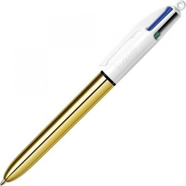Bic 4 Colours Tükenmez Kalem Metalik Altın ürün görseli 1