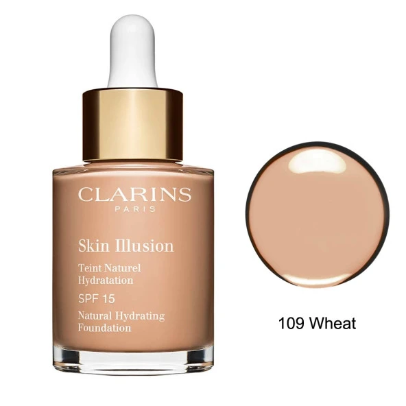 Clarins Skin Illusion Natural Foundation No.109 Wheat ürün görseli 1