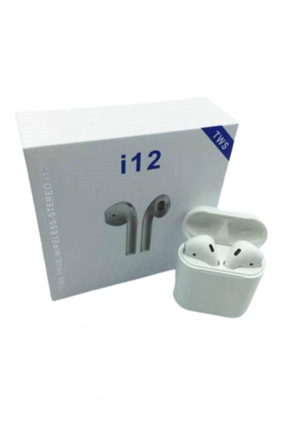 I12 Airpods Iphone Ve Android Uyumlu Kablosuz Dokunmatik Kulaklık ürün görseli 1