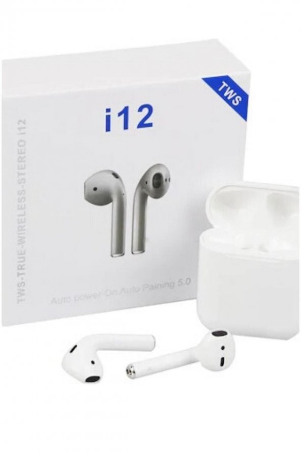 I12 Bluetooth Kulaklık-beyaz - Resim 2