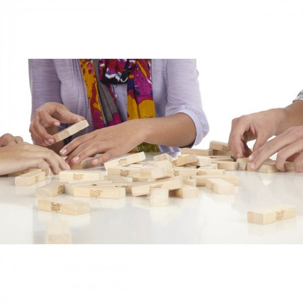 Hasbro Jenga Klasik Jenga Classic ORJİNAL Hasbro Jenga - Resim 7