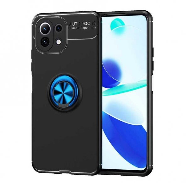 Xiaomi Mi 11 Lite Kılıf Standlı Yüzüklü Manyetik Silikon ürün görseli 1