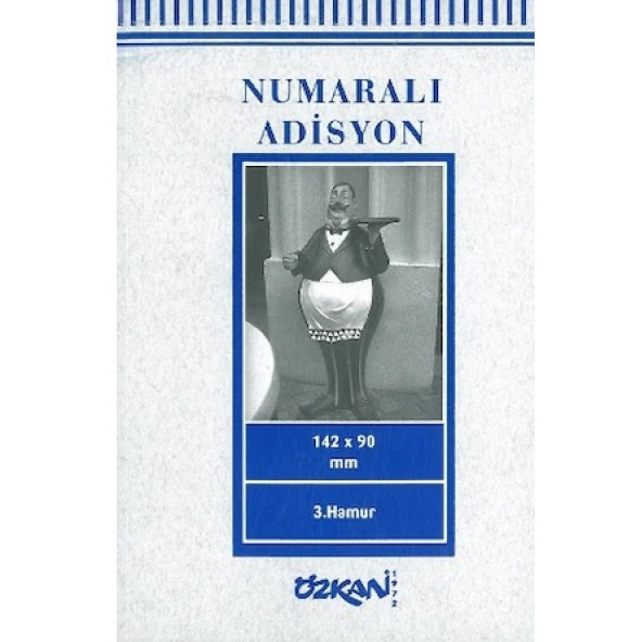 Adisyon Numaralı 3.Hamur 100 Sayfa 10 lu paket özkan ürün görseli 1