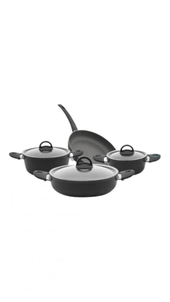 Leggno NEO2121SET04 7 Parça Granit Set (18 Cm & 22 Cm Derin Tencere) ürün görseli 1