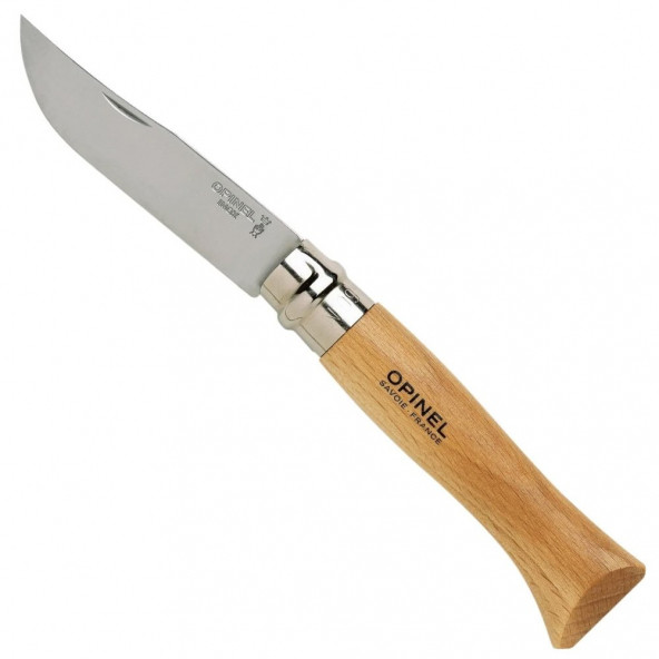 Opinel Inox 9 No Kayın Saplı Paslanmaz Çelik Çakı ürün görseli 1