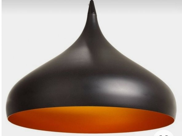 MYLİGHTS  RETRO RUSTİK VİNTAGE  SİYAH METAL SARKIT AVİZE 40 CM ürün görseli 1