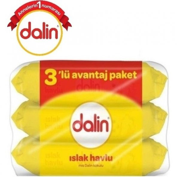 Dalin Islak Havlu Mendil Klasik 56 Yaprak 168 Yaprak 3lü ürün görseli 1