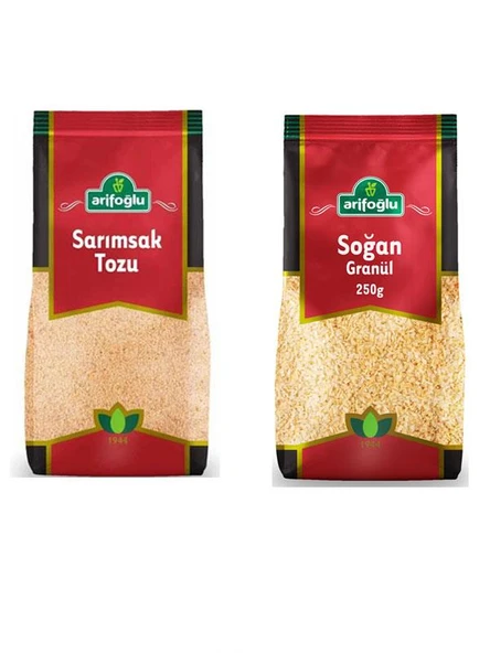 Arifoğlu Sarımsak Tozu 250 gr. - Soğan Granül 250 gr ürün görseli 1