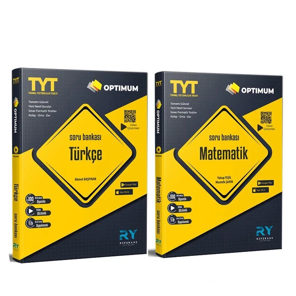 Referans Yayınları TYT Türkçe ve Matematik Soru Bankası Seti 2 Kitap ürün görseli 1