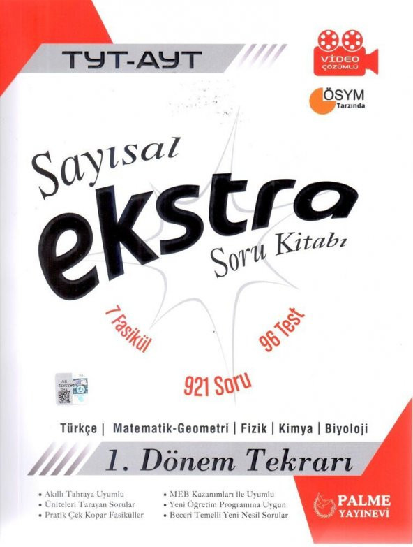 TYT AYT Sayısal Ekstra Soru Bankası Palme Yayınları ürün görseli 1