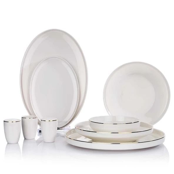 Schafer Adel Gold Yemek Takımı 56 Parça Gold02 ürün görseli 1