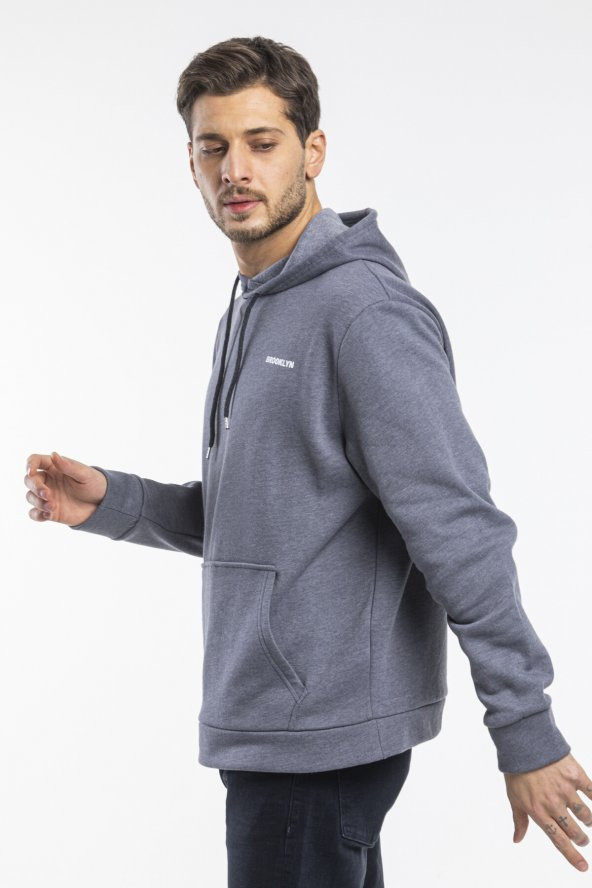 spr22sw61 Kapş.Kanguru Cepli Sweatshırt - Resim 7