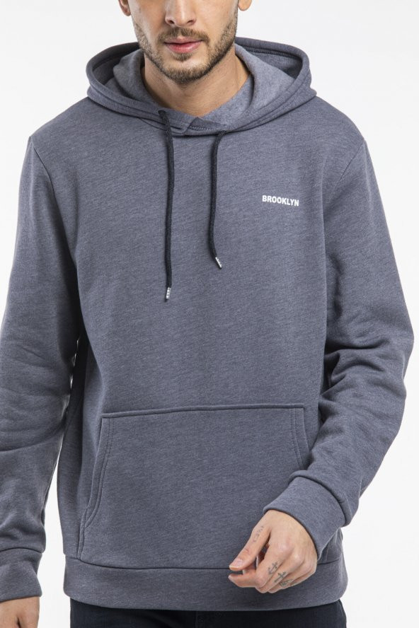 spr22sw61 Kapş.Kanguru Cepli Sweatshırt - Resim 9